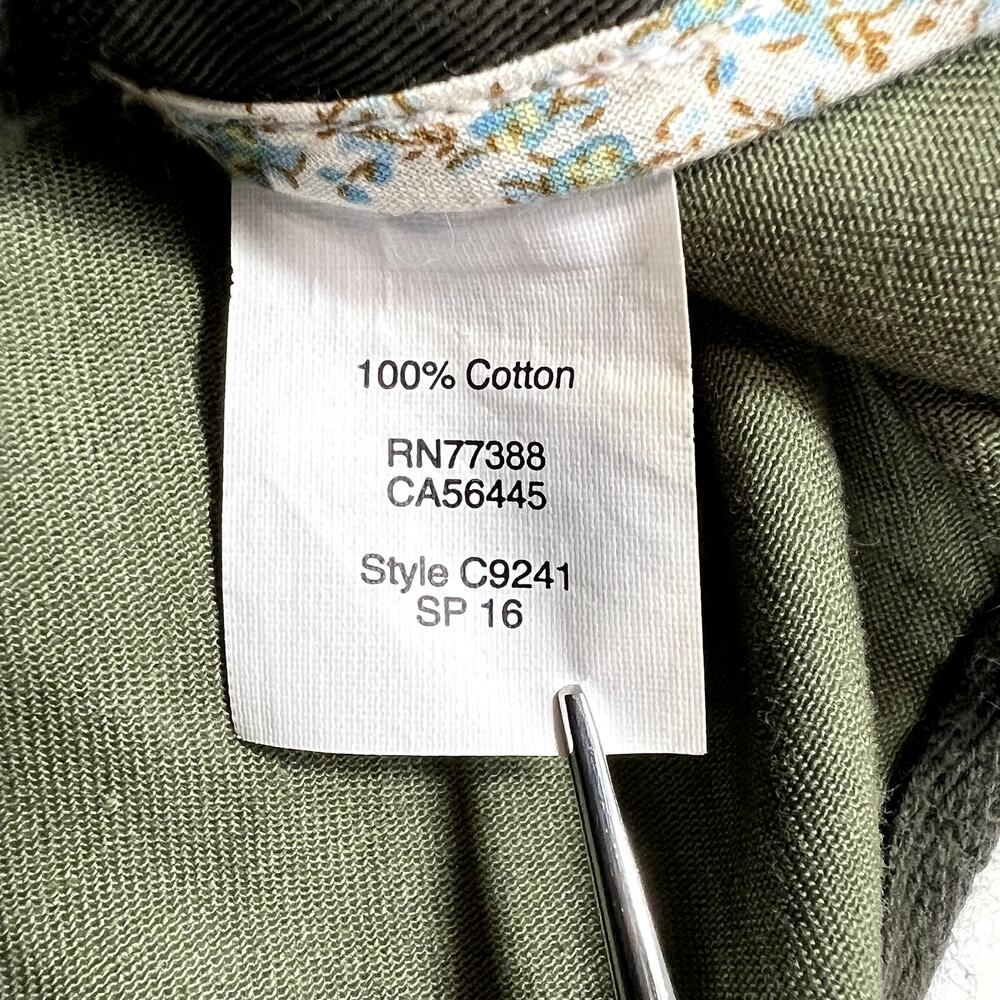 J. Crew Relaxed Boyfriend Field Jacket Green Womens XXS Military Style Cotton - Picture 11 of 12